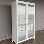 Дизайнерский шкаф витрина Elsa Dreams White с 4-мя ящиками варинант исполнения - 3 | Loft Concept в Липецке