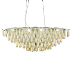 Люстра с подвесками в форме капель на серебристом каркасе Raindrop варинант исполнения - 2 | Loft Concept в Липецке