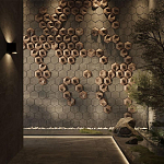 Гипсовая 3D панель с принтографией PM-41 варинант исполнения - 3 | Loft Concept в Липецке