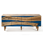 Стильный Буфет лофт 4 двери Cabinet Crimson River фасад эпоксидная смола  варинант исполнения - 1 | Loft Concept в Липецке