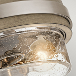Потолочный светильник с прозрачным стеклянным плафоном с эффектом пузырьков Kichler варинант исполнения - 2 | Loft Concept в Липецке