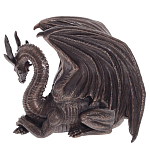 Декоративная статуэтка Дракон Dark Bronze Winged Dragon Statuette варинант исполнения - 3 | Loft Concept в Липецке
