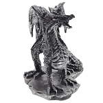 Декоративная статуэтка Дракон Dragon Black Silver Statuette варинант исполнения - 3 | Loft Concept в Липецке