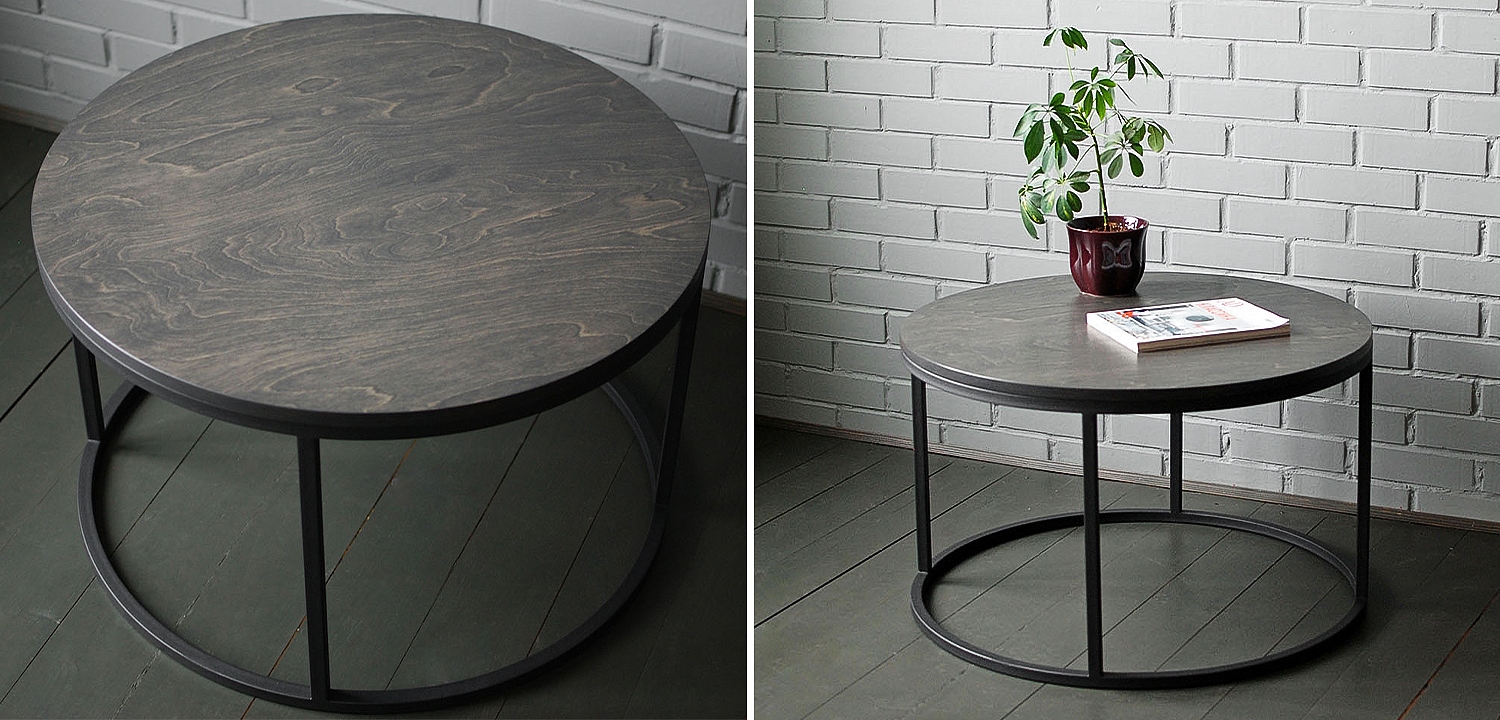 Кофейный стол Tait Industrial Metal Rust Coffee Table Кофейный стол Tait Industrial Metal Rust Coffee Table - Loft-Concept в Липецке