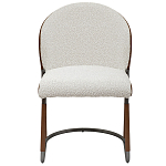 Стул мягкий с обивкой из рогожки и экокожи Contrasting Performance варинант исполнения - 1 | Loft Concept в Липецке