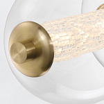 Подвесной светильник линейный с прозрачными стеклянными шарами разного диаметра Eurofase варинант исполнения - 14 | Loft Concept в Липецке