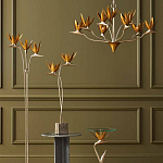 Торшер с 3-мя плафонами в виде цветов Golden Bird of Paradise варинант исполнения - 4 | Loft Concept в Липецке