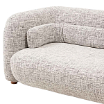 Дизайнерский двухместный диван с мягкими спинкой и подлокотниками бежевый Madelaine Sofa Beige варинант исполнения - 5 | Loft Concept в Липецке