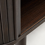 Буфет тёмно-коричневого цвета из ясеневого шпона с 2-мя раздвижными дверями Toinette варинант исполнения - 4 | Loft Concept в Липецке