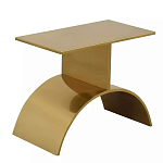 Дизайнерский журнальный стол золотой на полукруглом основании Wecaben варинант исполнения - 1 | Loft Concept в Липецке