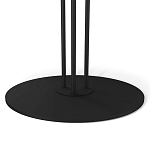 Стол журнальный круглый с бежевой столешницей из стекла Beige Marble варинант исполнения - 4 | Loft Concept в Липецке