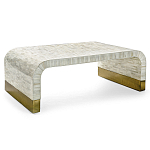 Стол журнальный Белый  BONE INLAY SIDE TABLE-Cream варинант исполнения - 4 | Loft Concept в Липецке