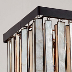 Люстра линейная прямоугольная с подвесками из натурального перламутра Nacre варинант исполнения - 3 | Loft Concept в Липецке