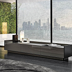 Дизайнерский комод серый с глянцевым фасадом Darren варинант исполнения - 2 | Loft Concept в Липецке