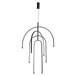 Люстра подвесная с дугообразными изогнутыми элементами Luke Lampco Tracer Lamp варинант исполнения - 2 | Loft Concept в Липецке