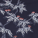 Обои ручная роспись Silk Tree Special Colourway on Empire Blue dyed silk варинант исполнения - 2 | Loft Concept в Липецке