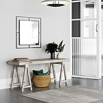 Настенное зеркало квадратной формы в черной металлической раме CORNER MIRROR BLACK варинант исполнения - 1 | Loft Concept в Липецке