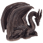 Декоративная статуэтка Дракон Dark Bronze Winged Dragon Statuette варинант исполнения - 1 | Loft Concept в Липецке