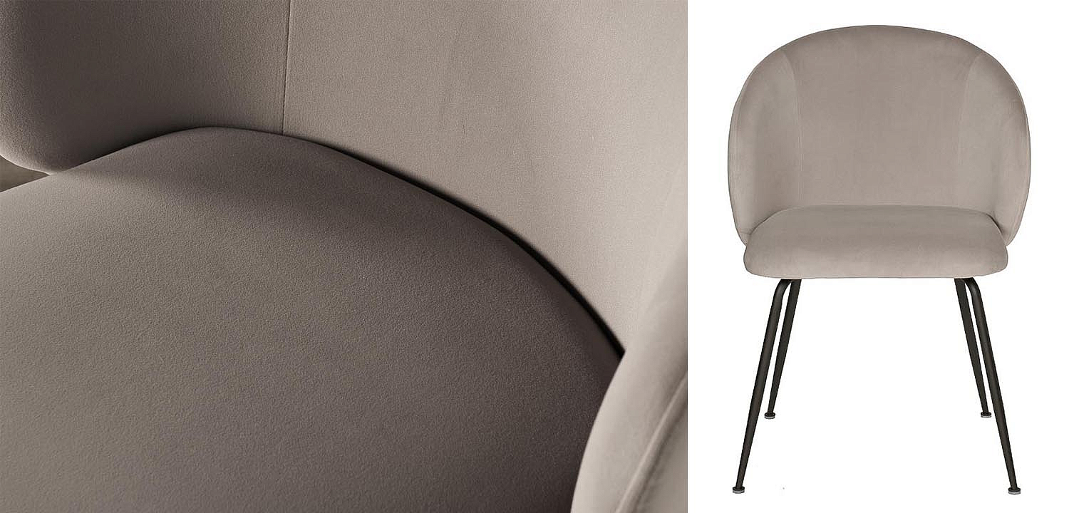Стул Sadler Chair gray velor Стул Sadler Chair gray velor - Loft-Concept в Липецке