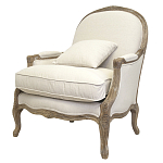 Кресло Ava Classical Armchair beige flax варинант исполнения - 3 | Loft Concept в Липецке