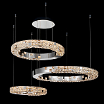 Люстра из 3-х колец с мозаичным хрустальным оформлением Sparks of Crystal варинант исполнения - 3 | Loft Concept в Липецке