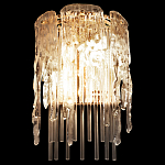 Бра с эффектом стекающего стекла и прозрачными трубками Textured Glass варинант исполнения - 3 | Loft Concept в Липецке