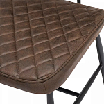 Стул с темно-коричневой обивкой из экокожи Benderson варинант исполнения - 7 | Loft Concept в Липецке