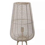 Торшер с плетеным металлическим плафоном Wicker Iron Lamp варинант исполнения - 1 | Loft Concept в Липецке