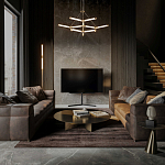 Люстра с геометрической конструкцией из вытянутых цилиндрических плафонов Hex Scaffold  варинант исполнения - 13 | Loft Concept в Липецке