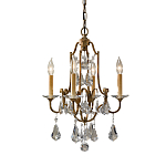 Люстра с 4-мя лампами и стеклянными подвесками в классическом стиле Feiss варинант исполнения - 1 | Loft Concept в Липецке
