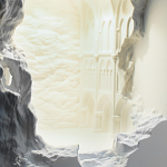 Встраиваемый в стену гипсовый светильник под покраску с эффектом разрушенной стены Antiquity Athena варинант исполнения - 7 | Loft Concept в Липецке