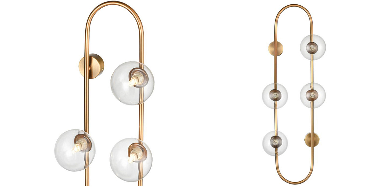 Бра HOOP WALL Lamp Gold Transparent 4 Бра HOOP WALL Lamp Gold Transparent 4 - Loft-Concept в Липецке
