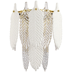 Бра с декором из рельефного стекла в виде перьев Abelia Feather Wall Lamp варинант исполнения - 1 | Loft Concept в Липецке