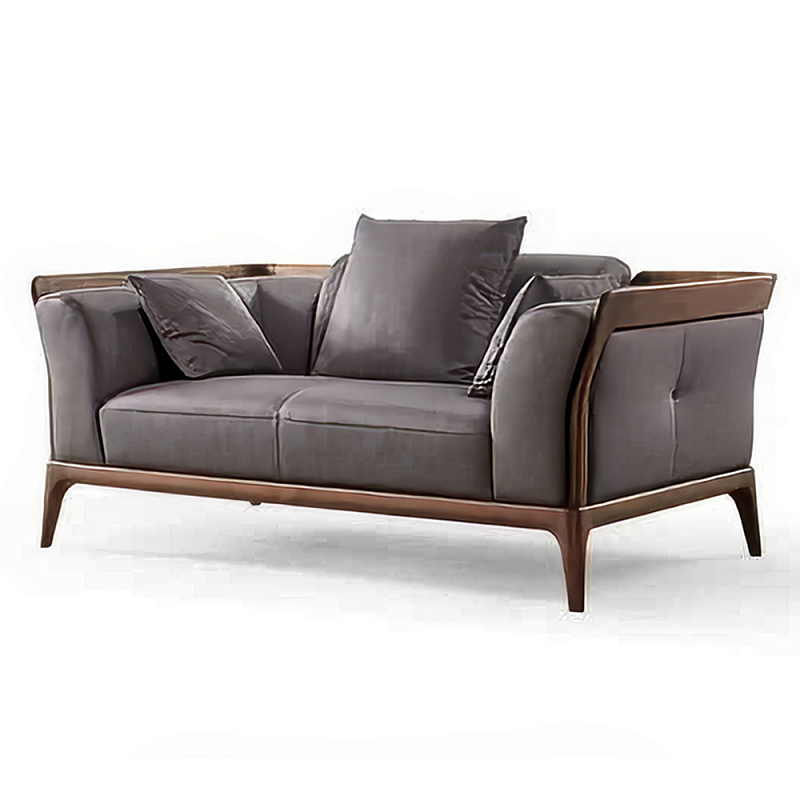 Диван двухместный c каркасом из массива дерева Double Sofa Made of Walnut Wood Орех Диван двухместный c каркасом из массива дерева Double Sofa Made of Walnut Wood Орех в Липецке | Loft Concept