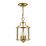 Подвесной светильник с прозрачным стеклянным цилиндрическим плафоном в классическом стиле на цепи Hinkley варинант исполнения - 13 | Loft Concept в Липецке