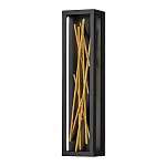 Бра в прямоугольной черной рамке с декором в виде ветвей в золотой отделке Hinkley варинант исполнения - 1 | Loft Concept в Липецке