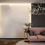 Барельеф AUDREY HEPBURN варинант исполнения - 1 | Loft Concept в Липецке