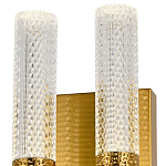 Бра с двумя плафонами латунь Dew Drops Tube Duo Brass Wall Lamp варинант исполнения - 2 | Loft Concept в Липецке