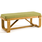 Скамья из ротанга с подушкой Mattia Rattan Bench варинант исполнения - 1 | Loft Concept в Липецке