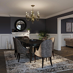 Люстра цвета латунь с 6-ю лампами в форме свечей в классическом стиле Hinkley варинант исполнения - 8 | Loft Concept в Липецке