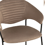 Коричневый стул с обивкой из искусственной замши Alexis варинант исполнения - 6 | Loft Concept в Липецке