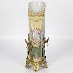 Фарфоровая ваза с бронзовыми элементами Eden Garden варинант исполнения - 6 | Loft Concept в Липецке