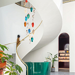 Каскадная люстра с цветными плафонами Soar Colorful Cascade Chandelier варинант исполнения - 2 | Loft Concept в Липецке