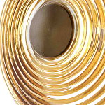 Бра с рельефным круглым плафоном янтарного цвета Savio Glass Disc Light варинант исполнения - 4 | Loft Concept в Липецке