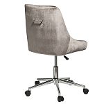 Кресло офисное с обивкой из серого велюра Stylish Velor Office Chair варинант исполнения - 1 | Loft Concept в Липецке