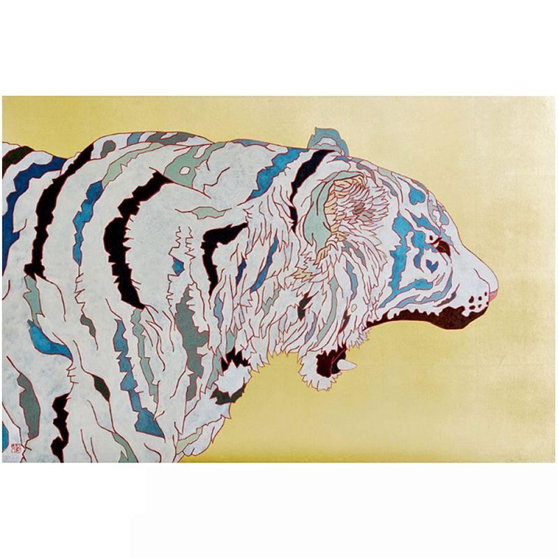 Картина белый Тигр White Predatory Tiger Мульти Картина белый Тигр White Predatory Tiger Мульти в Липецке | Loft Concept