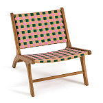 Кресло низкое из массива тика Barbados варинант исполнения - 2 | Loft Concept в Липецке