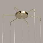 Люстра с 7-ю плафонами из прозрачного стекла в форме шара Orb Cascade  варинант исполнения - 13 | Loft Concept в Липецке