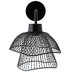 Бра с сетчатым металлическим абажуром Black Mesh Lampshade варинант исполнения - 2 | Loft Concept в Липецке