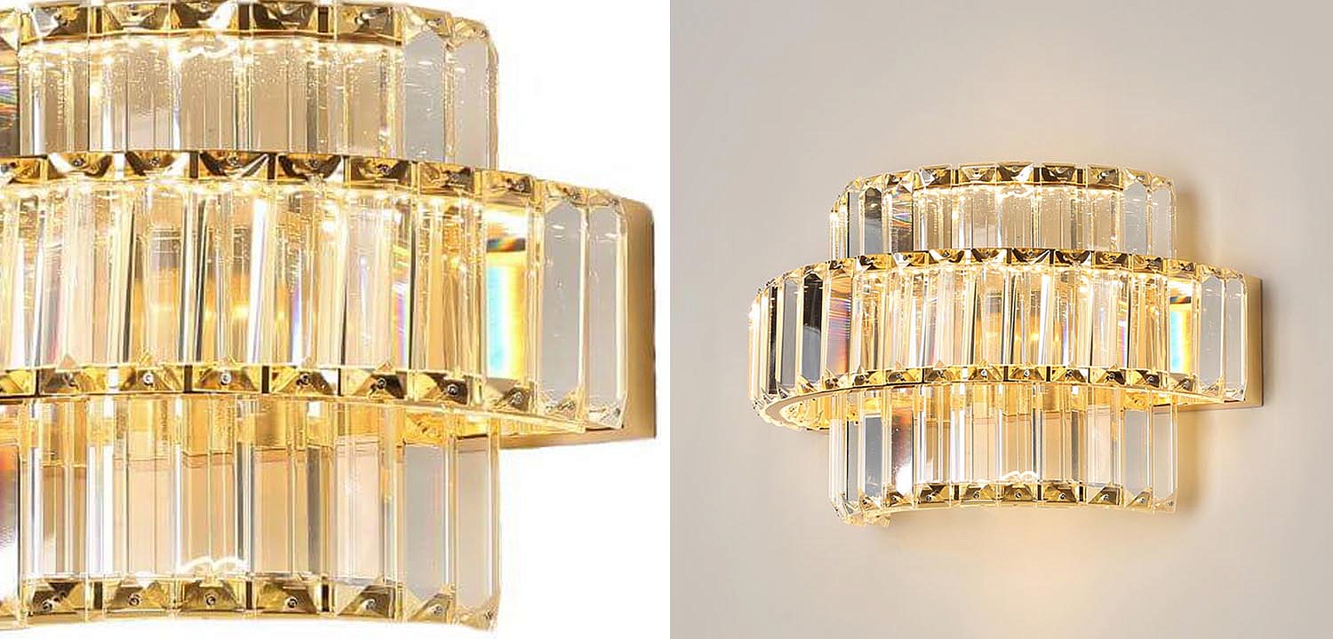 Бра Crystal Shine Linda Gold Wall Lamp B Бра Crystal Shine Linda Gold Wall Lamp B - Loft-Concept в Липецке